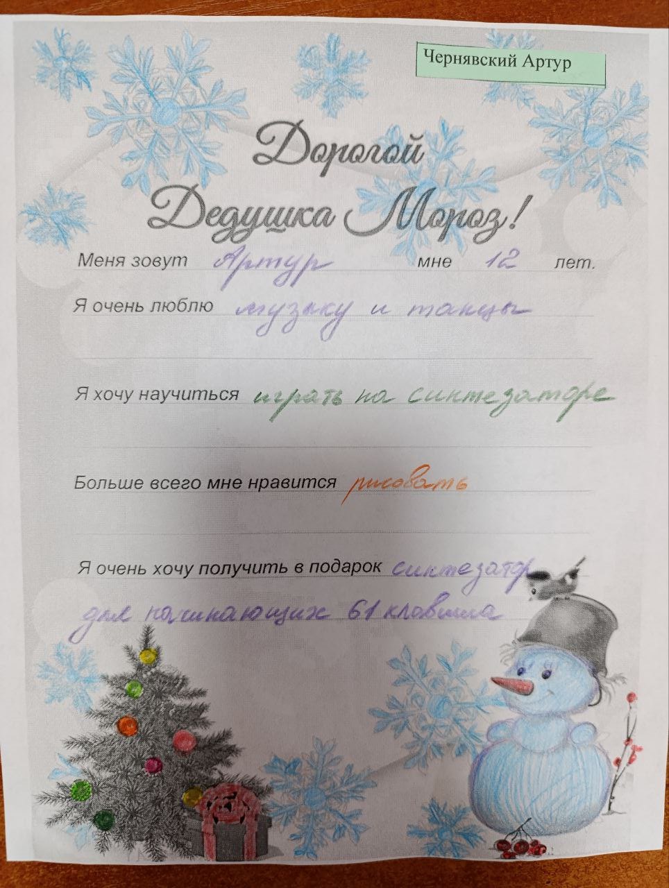 Чернявский Артур